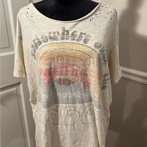 Magnolia Pearl Cream Rainbow Graphic Tee